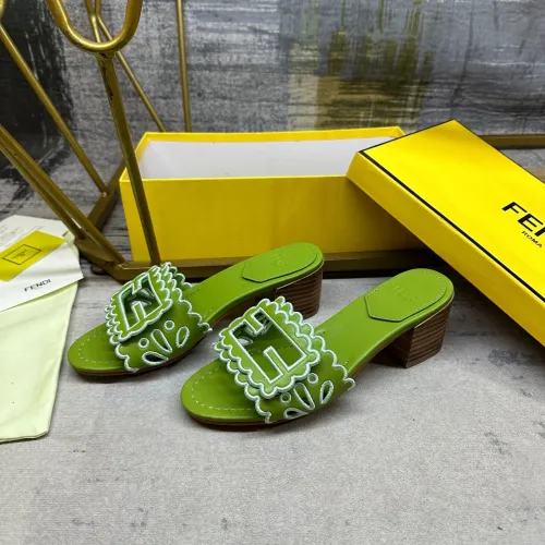 Wholesale Fendi Slippers For Women #1453718 $96.00 USD, Wholesale Quality Replica Fendi Slippers