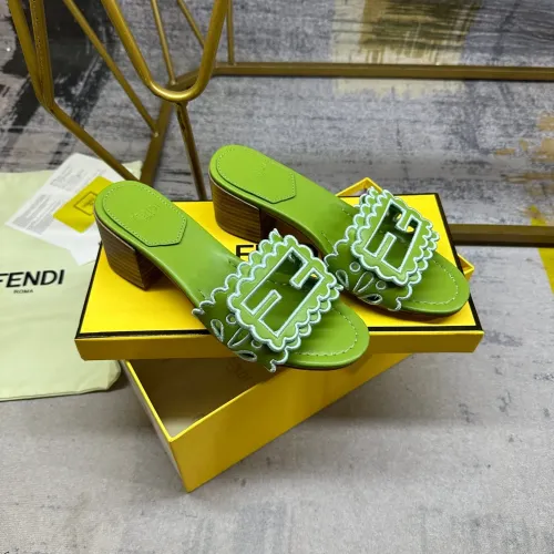 Replica Fendi Slippers For Women #1453718 $96.00 USD for Wholesale