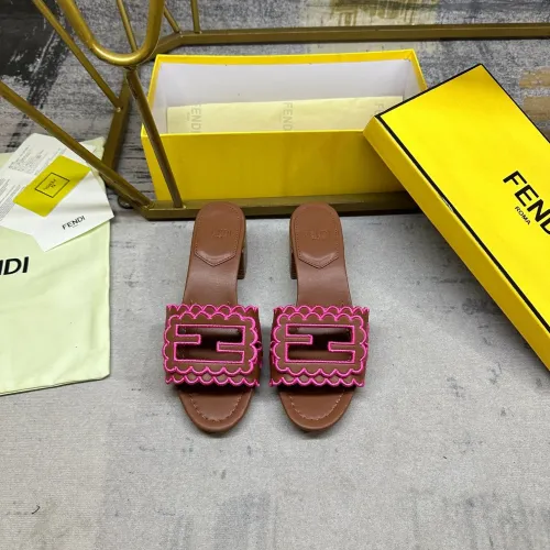 Replica Fendi Slippers For Women #1453719 $96.00 USD for Wholesale
