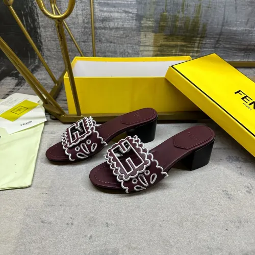 Wholesale Fendi Slippers For Women #1453720 $96.00 USD, Wholesale Quality Replica Fendi Slippers