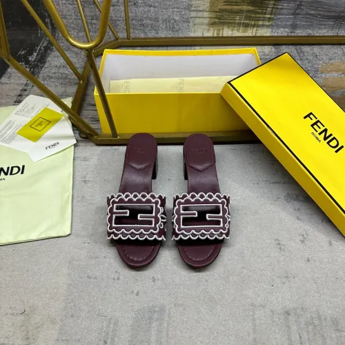 Replica Fendi Slippers For Women #1453720 $96.00 USD for Wholesale