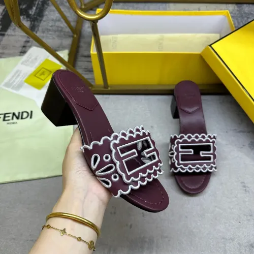 Replica Fendi Slippers For Women #1453720 $96.00 USD for Wholesale