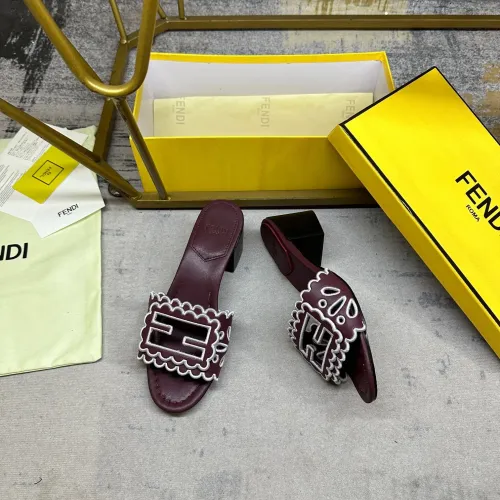 Replica Fendi Slippers For Women #1453720 $96.00 USD for Wholesale
