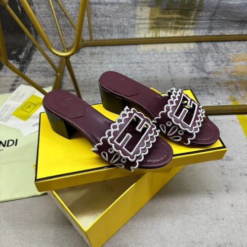 Replica Fendi Slippers For Women #1453720 $96.00 USD for Wholesale