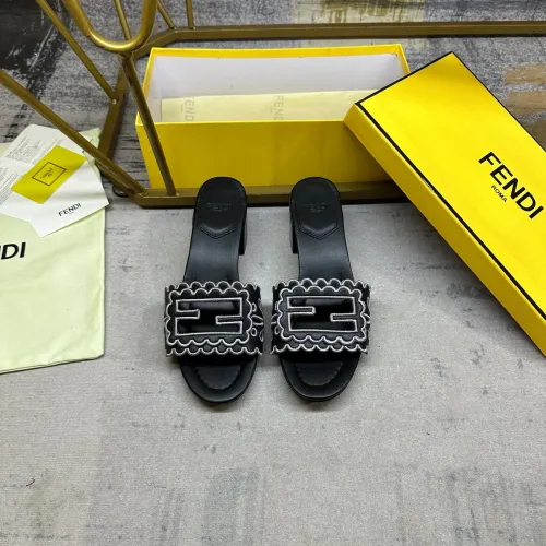 Replica Fendi Slippers For Women #1453721 $96.00 USD for Wholesale