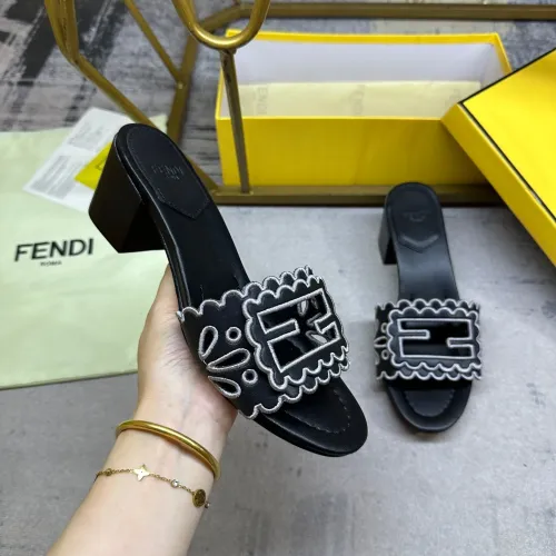 Replica Fendi Slippers For Women #1453721 $96.00 USD for Wholesale