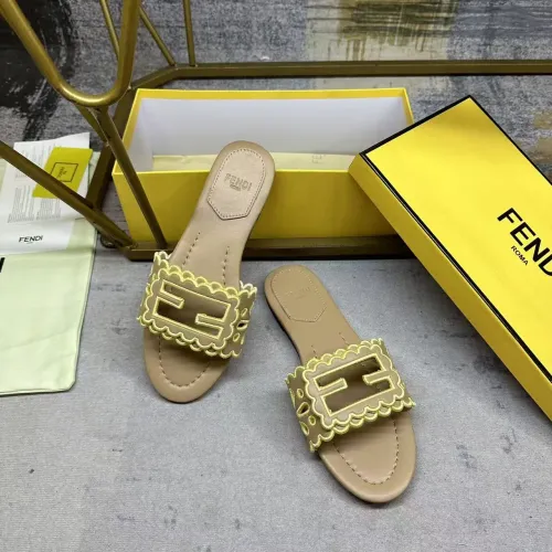 Replica Fendi Slippers For Women #1453722 $88.00 USD for Wholesale