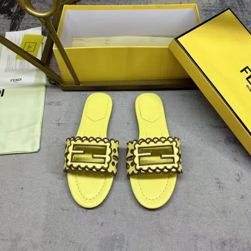 Replica Fendi Slippers For Women #1453723 $88.00 USD for Wholesale