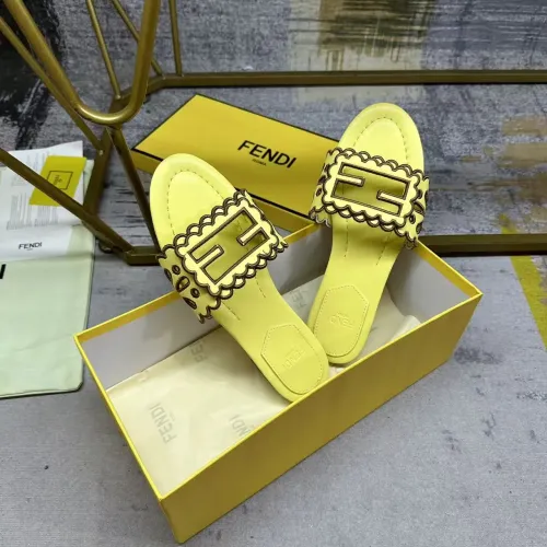 Replica Fendi Slippers For Women #1453723 $88.00 USD for Wholesale