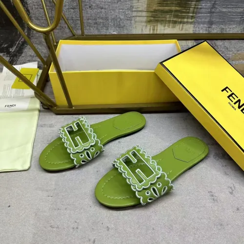 Wholesale Fendi Slippers For Women #1453724 $88.00 USD, Wholesale Quality Replica Fendi Slippers
