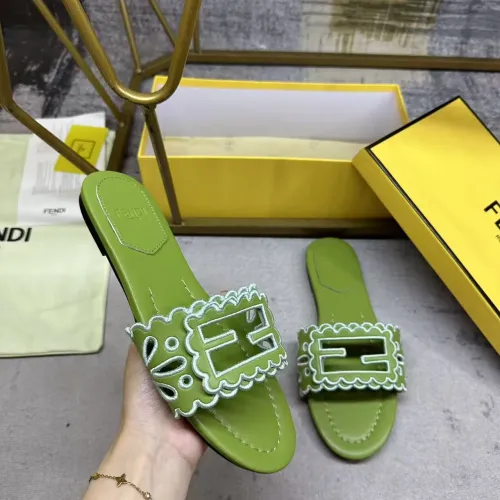 Replica Fendi Slippers For Women #1453724 $88.00 USD for Wholesale