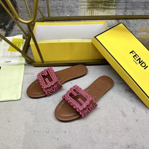 Wholesale Fendi Slippers For Women #1453725 $88.00 USD, Wholesale Quality Replica Fendi Slippers