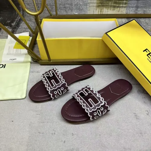 Wholesale Fendi Slippers For Women #1453726 $88.00 USD, Wholesale Quality Replica Fendi Slippers