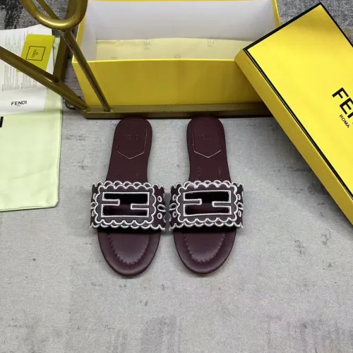 Replica Fendi Slippers For Women #1453726 $88.00 USD for Wholesale