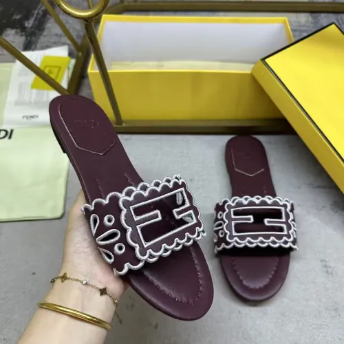 Replica Fendi Slippers For Women #1453726 $88.00 USD for Wholesale