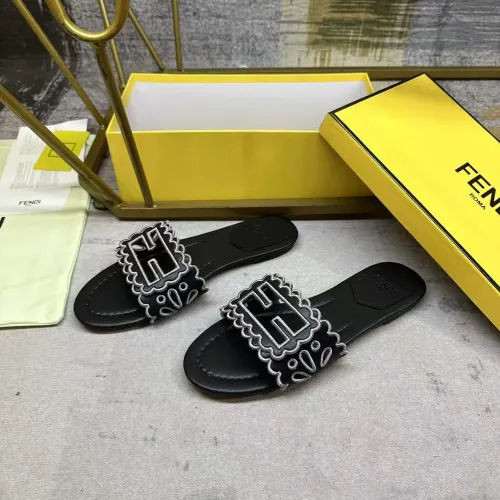 Wholesale Fendi Slippers For Women #1453727 $88.00 USD, Wholesale Quality Replica Fendi Slippers