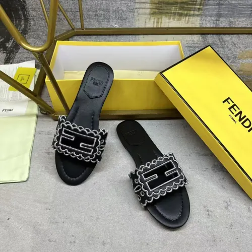 Replica Fendi Slippers For Women #1453727 $88.00 USD for Wholesale
