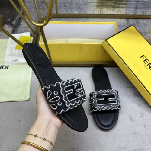 Replica Fendi Slippers For Women #1453727 $88.00 USD for Wholesale