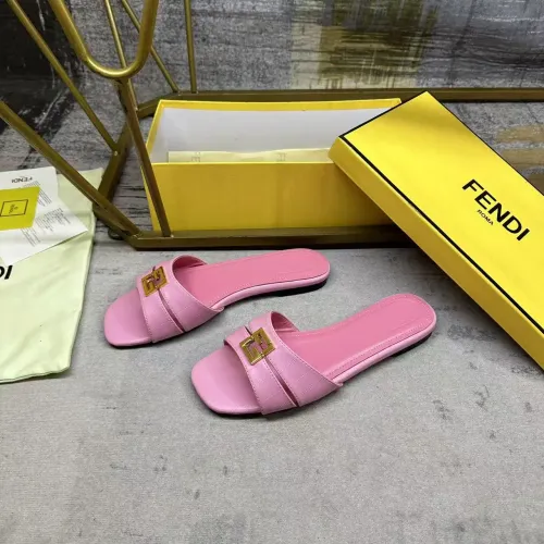 Wholesale Fendi Slippers For Women #1453728 $85.00 USD, Wholesale Quality Replica Fendi Slippers