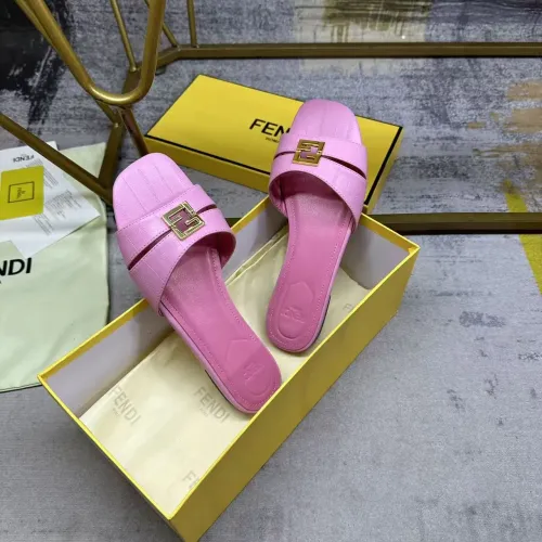 Replica Fendi Slippers For Women #1453728 $85.00 USD for Wholesale