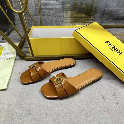 Wholesale Fendi Slippers For Women #1453729 $85.00 USD, Wholesale Quality Replica Fendi Slippers