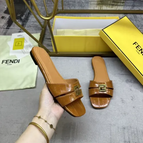 Replica Fendi Slippers For Women #1453729 $85.00 USD for Wholesale