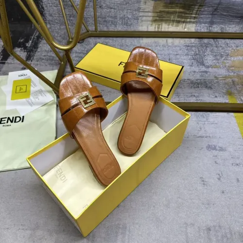 Replica Fendi Slippers For Women #1453729 $85.00 USD for Wholesale