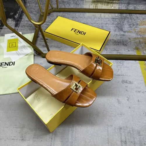 Replica Fendi Slippers For Women #1453729 $85.00 USD for Wholesale