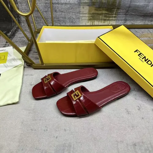 Wholesale Fendi Slippers For Women #1453730 $85.00 USD, Wholesale Quality Replica Fendi Slippers