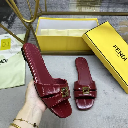 Replica Fendi Slippers For Women #1453730 $85.00 USD for Wholesale