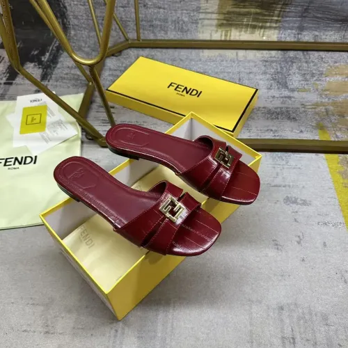 Replica Fendi Slippers For Women #1453730 $85.00 USD for Wholesale