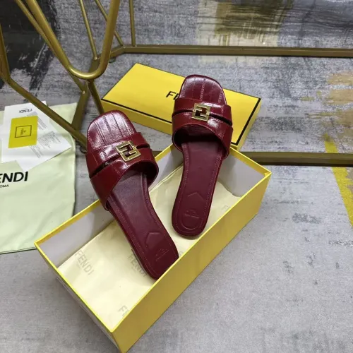 Replica Fendi Slippers For Women #1453730 $85.00 USD for Wholesale