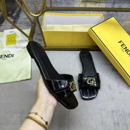 Replica Fendi Slippers For Women #1453731 $85.00 USD for Wholesale
