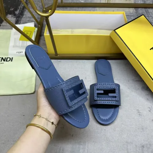 Wholesale Fendi Slippers For Women #1453738 $85.00 USD, Wholesale Quality Replica Fendi Slippers