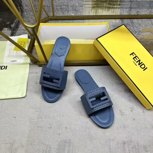 Replica Fendi Slippers For Women #1453738 $85.00 USD for Wholesale