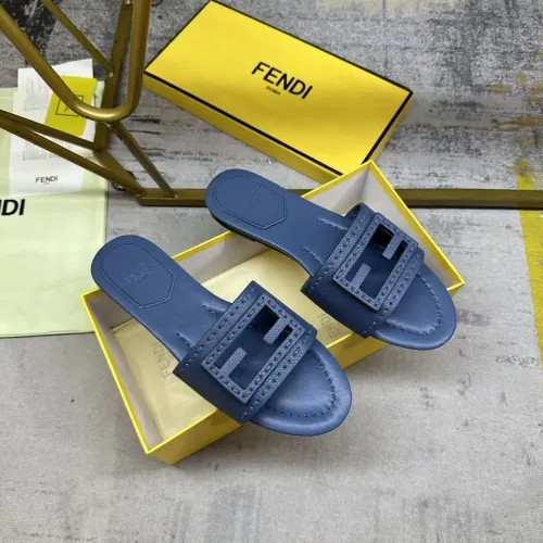 Replica Fendi Slippers For Women #1453738 $85.00 USD for Wholesale