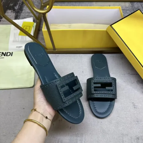 Wholesale Fendi Slippers For Women #1453739 $85.00 USD, Wholesale Quality Replica Fendi Slippers