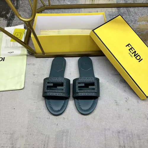 Replica Fendi Slippers For Women #1453739 $85.00 USD for Wholesale