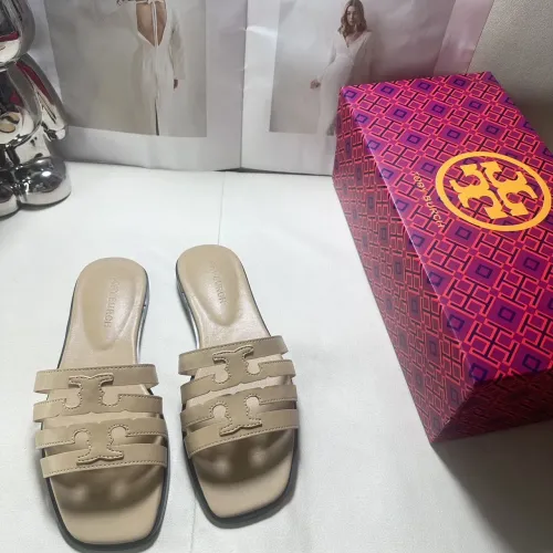 Wholesale Tory Burch Slippers For Women #1453744 $64.00 USD, Wholesale Quality Replica Tory Burch Slippers