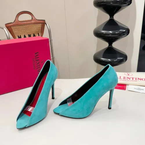 Wholesale Valentino High-Heeled Shoes For Women #1453782 $112.00 USD, Wholesale Quality Replica Valentino High-Heeled Shoes