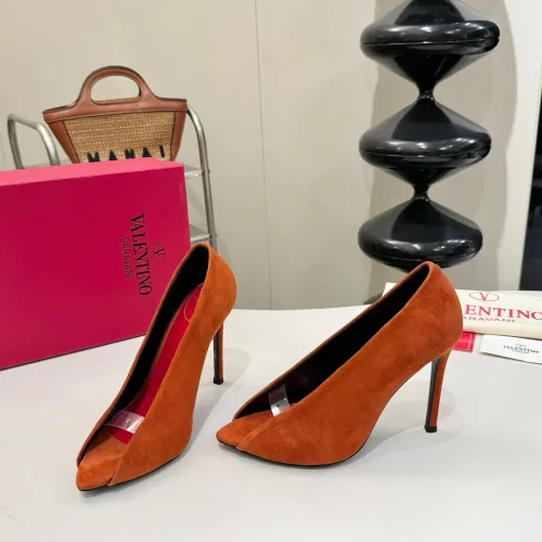 Wholesale Valentino High-Heeled Shoes For Women #1453783 $112.00 USD, Wholesale Quality Replica Valentino High-Heeled Shoes