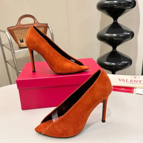 Replica Valentino High-Heeled Shoes For Women #1453783 $112.00 USD for Wholesale
