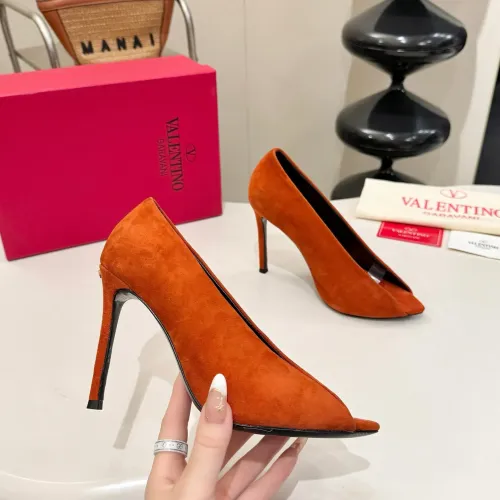 Replica Valentino High-Heeled Shoes For Women #1453783 $112.00 USD for Wholesale