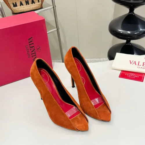 Replica Valentino High-Heeled Shoes For Women #1453783 $112.00 USD for Wholesale
