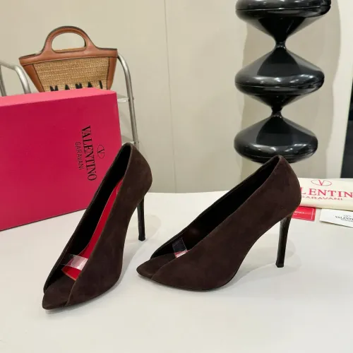 Wholesale Valentino High-Heeled Shoes For Women #1453785 $112.00 USD, Wholesale Quality Replica Valentino High-Heeled Shoes