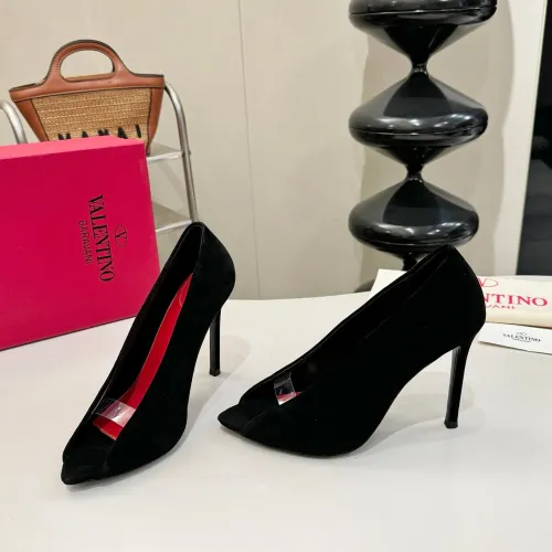 Wholesale Valentino High-Heeled Shoes For Women #1453786 $112.00 USD, Wholesale Quality Replica Valentino High-Heeled Shoes