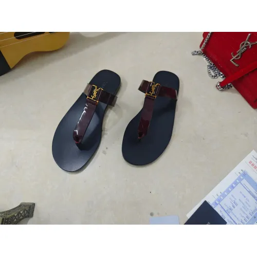 Wholesale Yves Saint Laurent YSL Slippers For Women #1453806 $98.00 USD, Wholesale Quality Replica Yves Saint Laurent YSL Slippers
