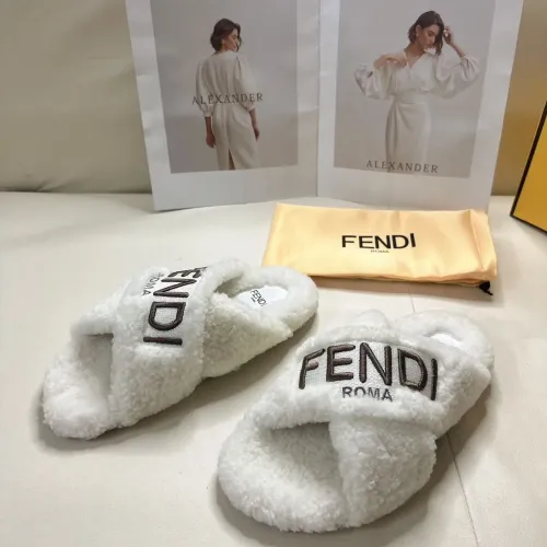 Wholesale Fendi Slippers For Women #1453860 $85.00 USD, Wholesale Quality Replica Fendi Slippers