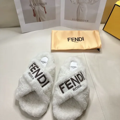 Replica Fendi Slippers For Women #1453860 $85.00 USD for Wholesale