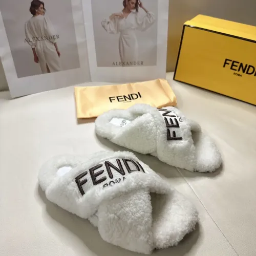 Replica Fendi Slippers For Women #1453860 $85.00 USD for Wholesale